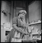 Claudia McNeil in the stage production A Raisin in the Sun
