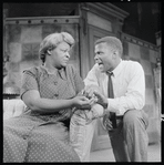 Claudia McNeil and Sidney Poitier in the stage production A Raisin in the Sun