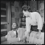 Sidney Poitier and Diana Sands in the stage production A Raisin in the Sun
