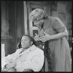 Sidney Poitier and Claudia McNeil in the stage production A Raisin in the Sun