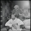 Sidney Poitier and Claudia McNeil in the stage production A Raisin in the Sun
