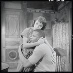 Ruby Dee and Sidney Poitier in the stage production A Raisin in the Sun