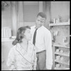 Ruby Dee and Sidney Poitier in the stage production A Raisin in the Sun