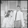 Ruby Dee and Sidney Poitier in the stage production A Raisin in the Sun