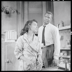 Ruby Dee and Sidney Poitier in the stage production A Raisin in the Sun