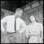 Sidney Poitier and Ruby Dee in the stage production A Raisin in the Sun