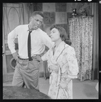 Sidney Poitier and Ruby Dee in the stage production A Raisin in the Sun