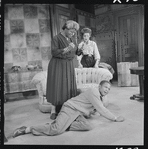 Claudia McNeil, Sidney Poitier and Diana Sands in the stage production A Raisin in the Sun