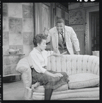 Diana Sands and Sidney Poitier in the stage production A Raisin in the Sun