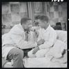 Sidney Poitier and Glynn Turman in the stage production A Raisin in the Sun