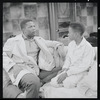Sidney Poitier and Glynn Turman in the stage production A Raisin in the Sun