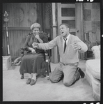 Claudia McNeil and Sidney Poitier in the stage production A Raisin in the Sun