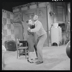 Ruby Dee and Sidney Poitier in the stage production A Raisin in the Sun