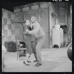Ruby Dee and Sidney Poitier in the stage production A Raisin in the Sun