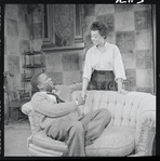 Sidney Poitier and Diana Sands in the stage production A Raisin in the Sun