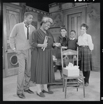 Sidney Poitier, Claudia McNeil, Ruby Dee, Glynn Turman and Diana Sands in the stage production A Raisin in the Sun