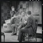 Ruby Dee, Sidney Poitier and Ivan Dixon in the stage production A Raisin in the Sun
