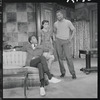 Louis Gossett, Ruby Dee and Sidney Poitier in the stage production A Raisin in the Sun