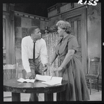 Sidney Poitier and Claudia McNeil in the stage production A Raisin in the Sun