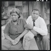 Claudia McNeil and Sidney Poitier in the stage production A Raisin in the Sun