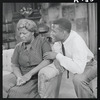 Claudia McNeil and Sidney Poitier in the stage production A Raisin in the Sun