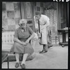 Claudia McNeil and Sidney Poitier in the stage production A Raisin in the Sun