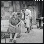 Claudia McNeil and Sidney Poitier in the stage production A Raisin in the Sun