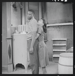 Sidney Poitier and Ruby Dee in the stage production A Raisin in the Sun