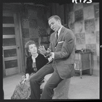 Diana Sands and Louis Gossett in the stage production A Raisin in the Sun