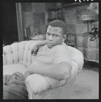 Sidney Poitier in the stage production A Raisin in the Sun