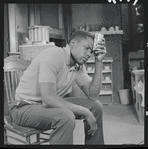 Sidney Poitier in the stage production A Raisin in the Sun