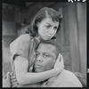Ruby Dee and Sidney Poitier in the stage production A Raisin in the Sun