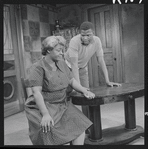 Claudia McNeil and Sidney Poitier in the stage production A Raisin in the Sun