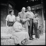 Diana Sands, Frances Williams, Howland Chamberlain, Elwood Smith and Tyrone Cooper in the 1960-61 National tour of A Rasin in the Sun