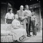 Diana Sands, Frances Williams, Howland Chamberlain, Elwood Smith and Tyrone Cooper in the 1960-61 National tour of A Rasin in the Sun