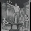 Diana Sands, Sidney Poitier and Ruby Dee in the stage production A Raisin in the Sun
