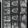 Claudia McNeil and Ossie Davis in contact sheet for the stage production A Raisin in the Sun