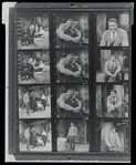Claudia McNeil and Ossie Davis in contact sheet for the stage production A Raisin in the Sun