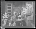 Ruby Dee, Claudia McNeil, Glynn Turman, Ossie Davis and John Fiedler in the stage production A Raisin in the Sun