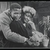 Sidney Poitier and Claudia McNeil in the stage production A Raisin in the Sun