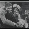 Sidney Poitier and Claudia McNeil in the stage production A Raisin in the Sun
