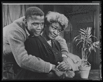 Sidney Poitier and Claudia McNeil in the stage production A Raisin in the Sun