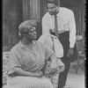 Claudia McNeil and Ossie Davis in the stage production A Raisin in the Sun
