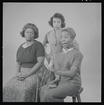 Claudia McNeil, Ruby Dee and Diana Sands in studio photo for the stage production A Raisin in the Sun