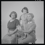 Claudia McNeil, Ruby Dee and Diana Sands in studio photo for the stage production A Raisin in the Sun