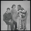 Lonne Elder III, Ruby Dee and Sidney Poitier in studio photo for the stage production A Raisin in the Sun