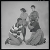 Sidney Poitier, Ruby Dee, Diana Sands and Claudia McNeil in studio photo for the stage production A Raisin in the Sun