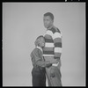 Glynn Turman and Sidney Poitier in studio photo for the stage production A Raisin in the Sun