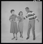 Diana Sands, Ruby Dee and Sidney Poitier in studio photo for the stage production A Raisin in the Sun