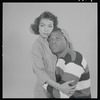 Ruby Dee and Sidney Poitier in studio photo for the stage production A Raisin in the Sun